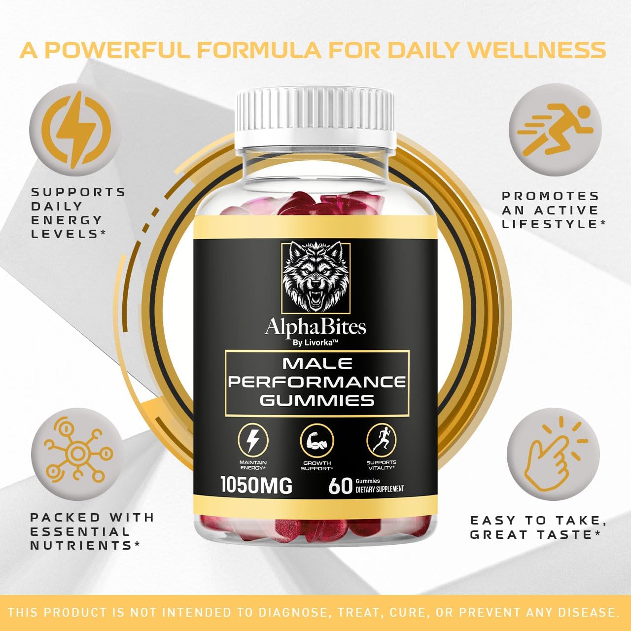 Alpha Bites™ -  Gummies 🔥Rendimiento Masculino🔥