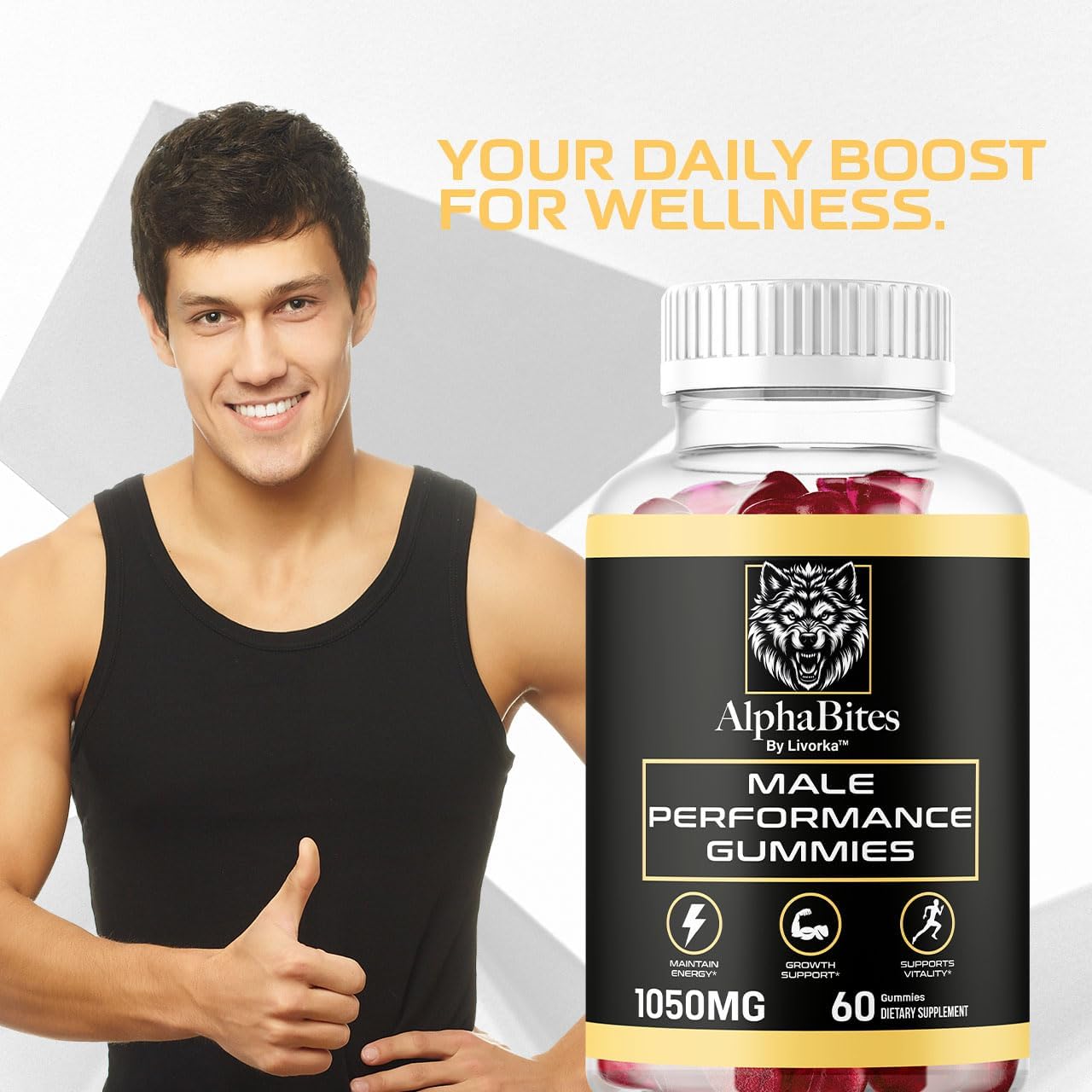 Alpha Bites™ -  Gummies 🔥Rendimiento Masculino🔥