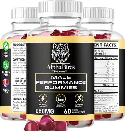 Alpha Bites™ -  Gummies 🔥Rendimiento Masculino🔥