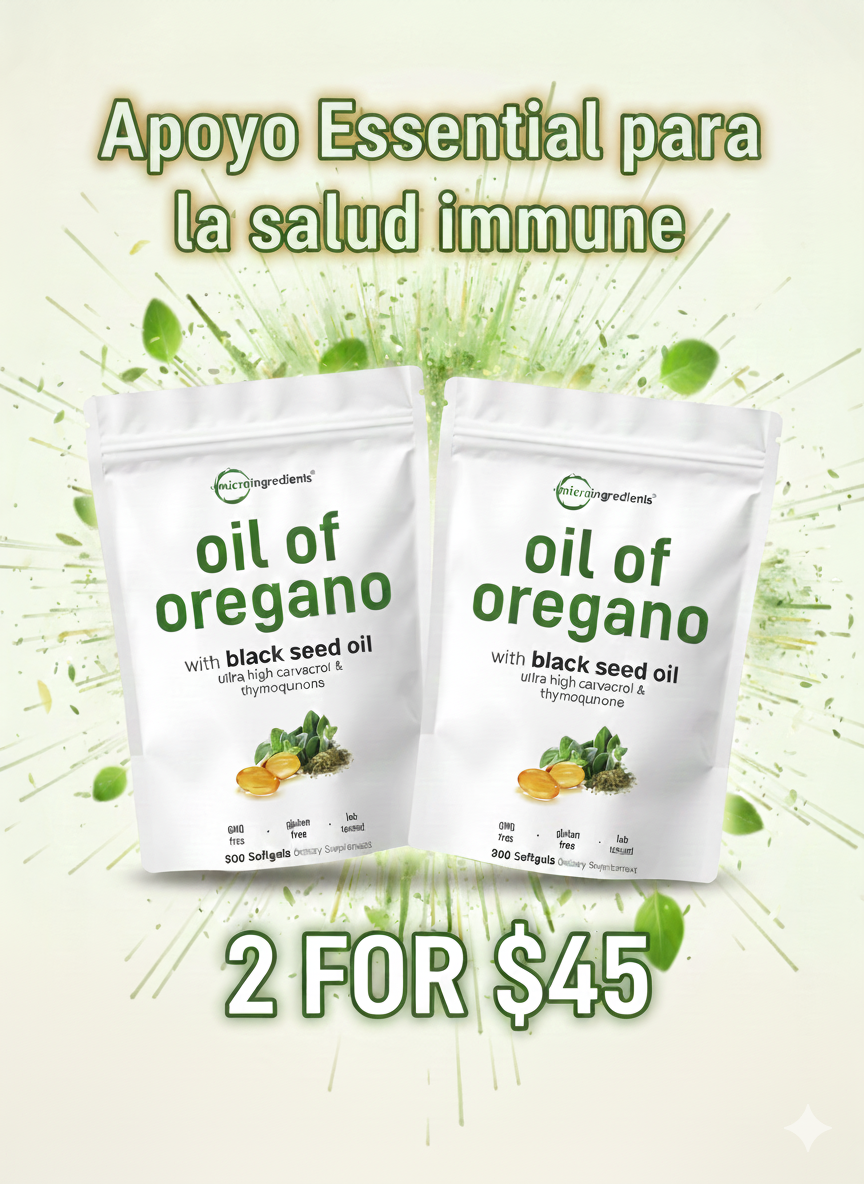 Aceite de Oregano🍃 - Apoyo esencial para la salud inmune 🛡️🧬